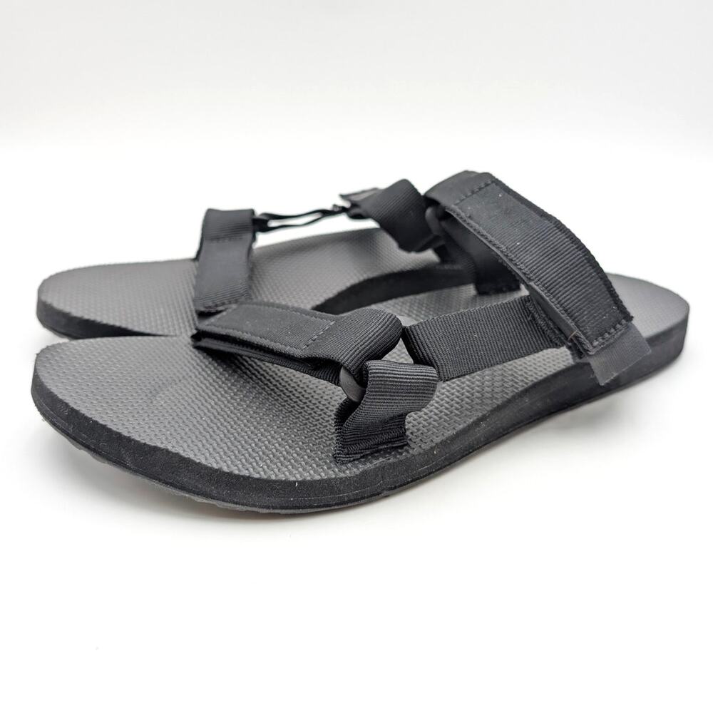 Teva Original Universal Slide Sandals Open Toe Men's Black Size US11 EU44.5
